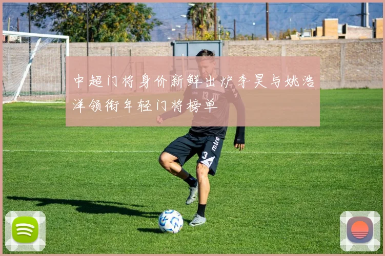 中超门将身价新鲜出炉李昊与姚浩洋领衔年轻门将榜单